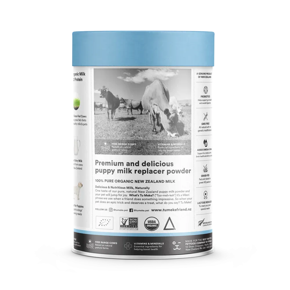 Tu Meke Friend A3 Organic Milk Replacament Powder with A3 Protein for Puppies 45x 5.5g Serves ***