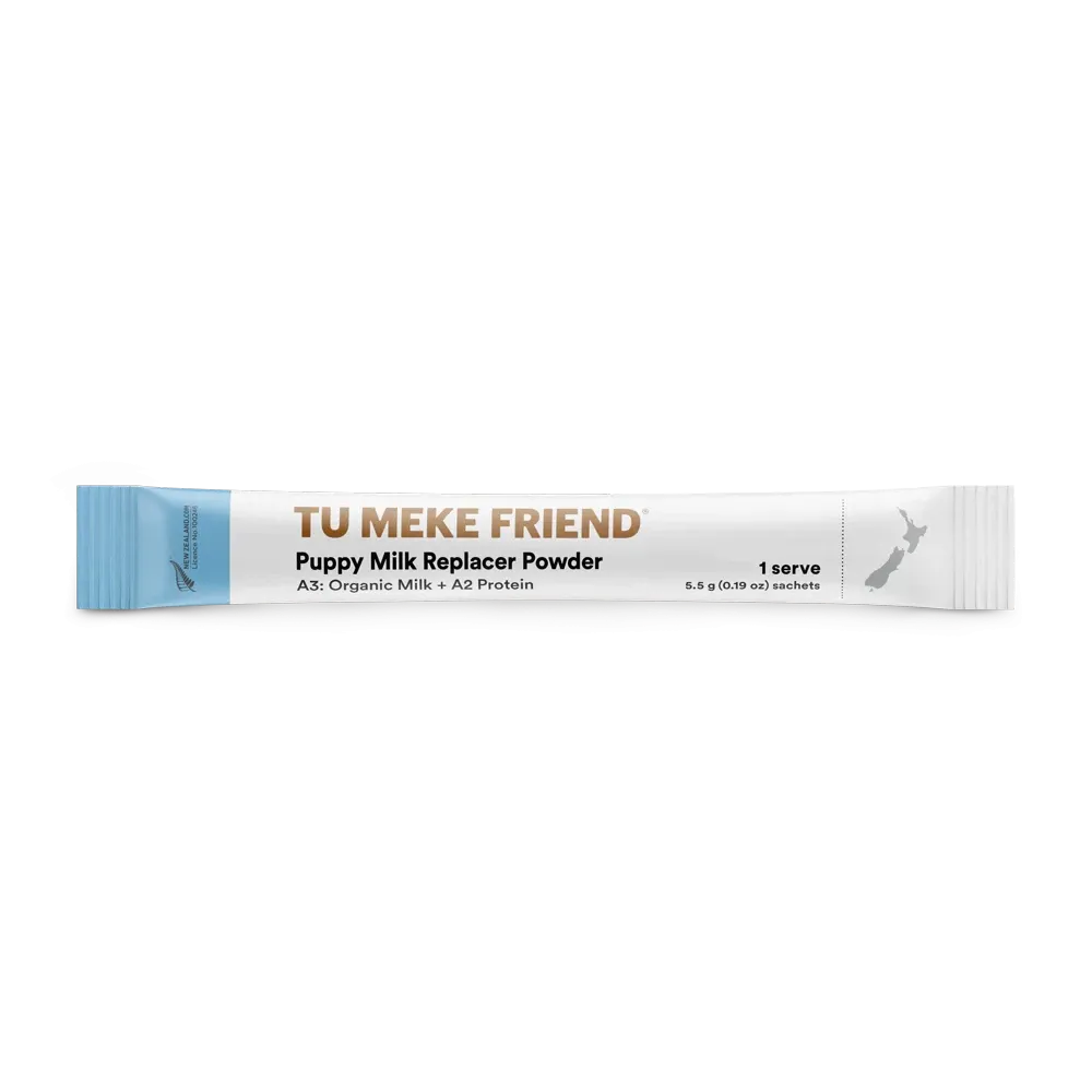 Tu Meke Friend A3 Organic Milk Replacament Powder with A3 Protein for Puppies 45x 5.5g Serves ***