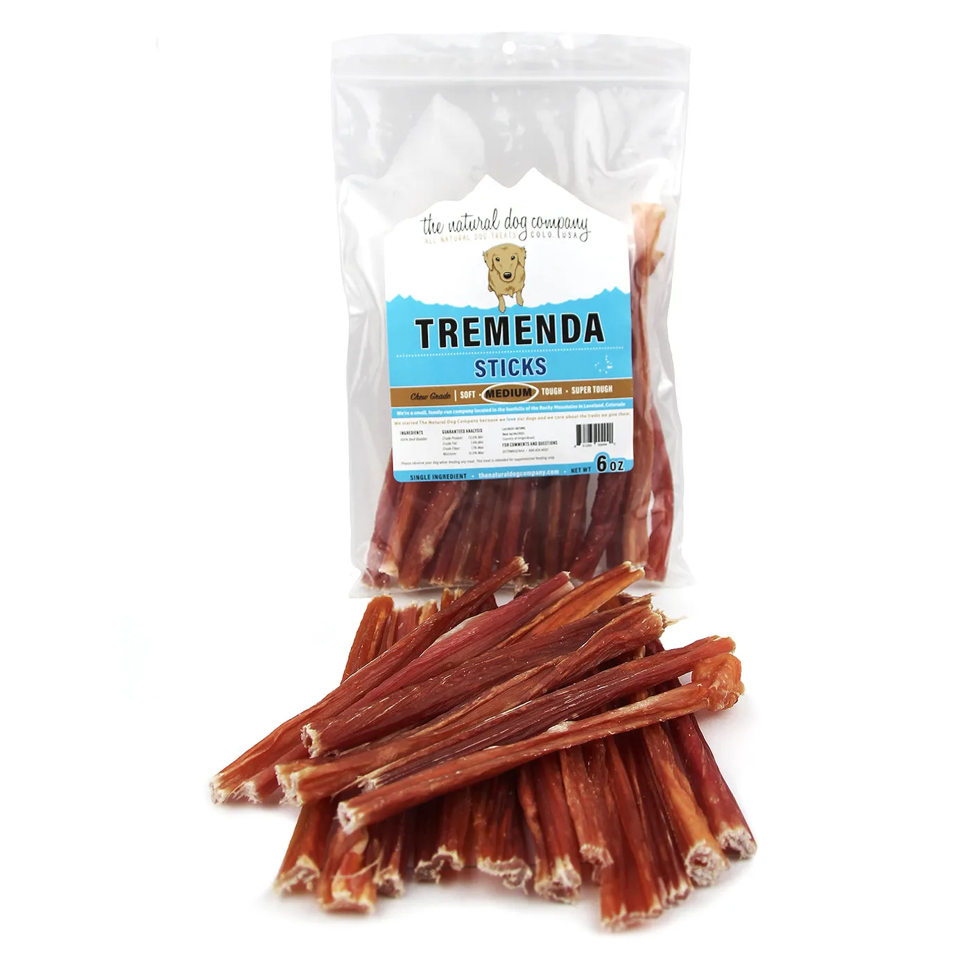 Tuesday's Natural Dog Company Tremenda Tough Sticks 6" 8oz