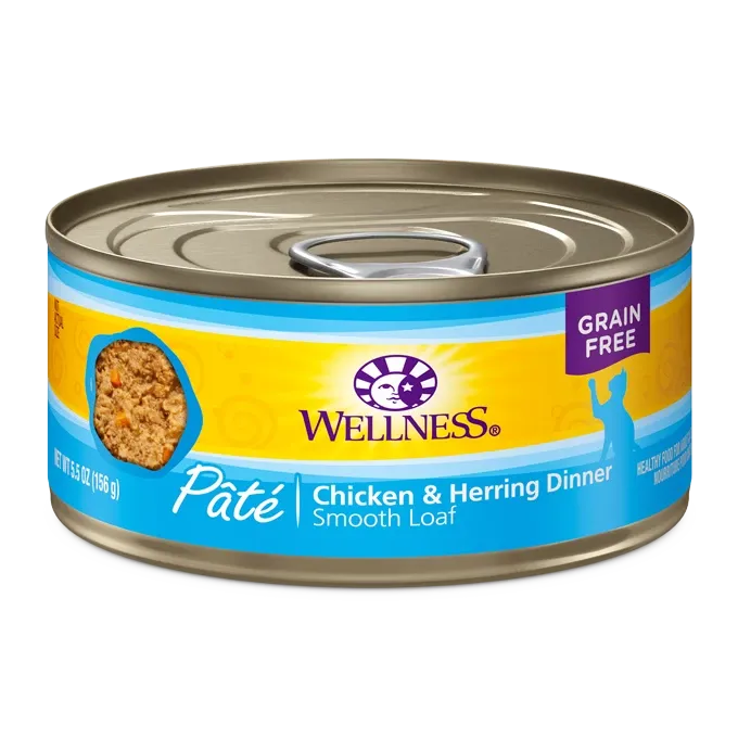 Wellness Chicken & Herring Wet Cat Food