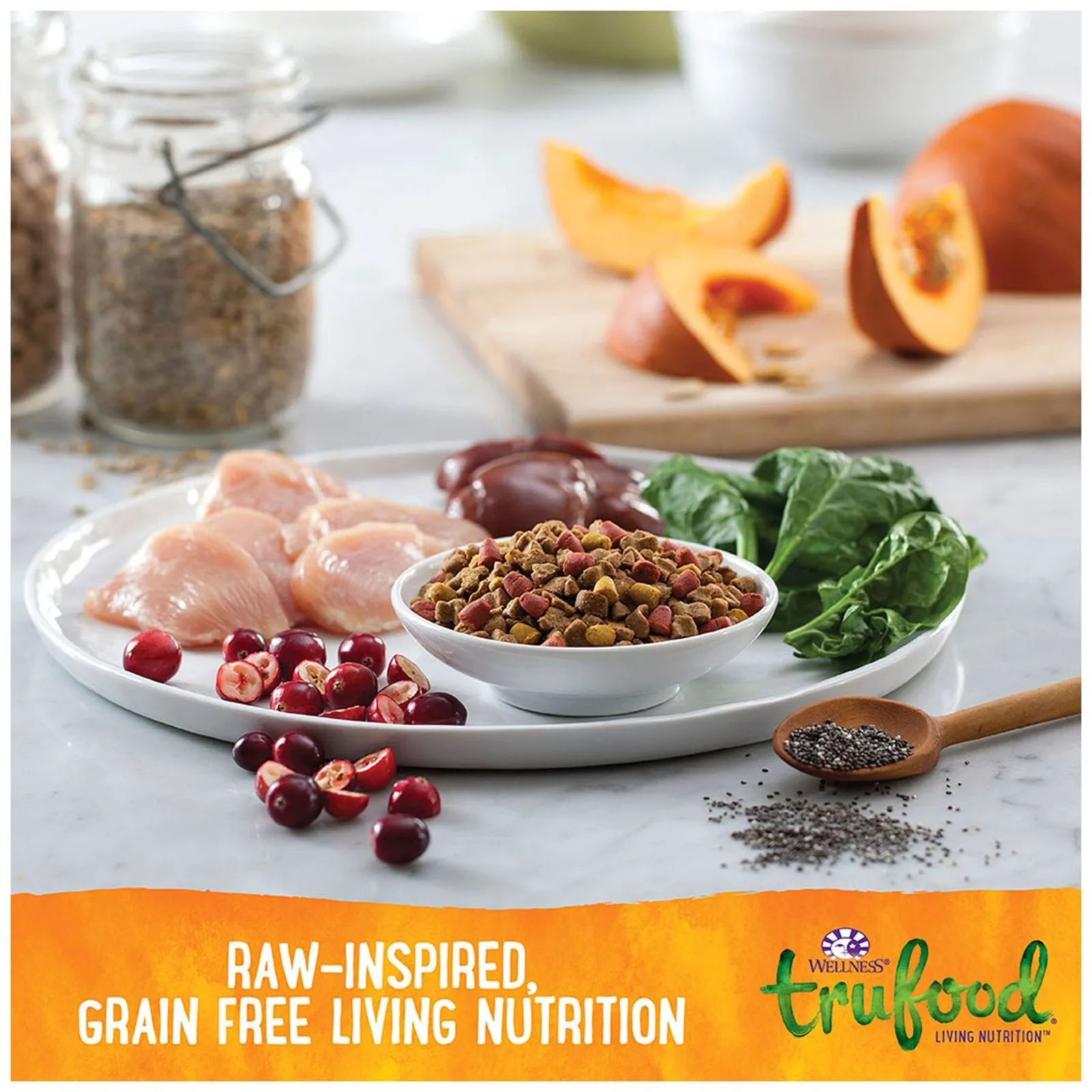 Wellness TruFood Baked Blends Grain-Free Chicken, Lentils & Chicken Liver Kitten Recipe Dry Cat Food