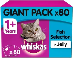 Whiskas | Wet Cat Food | Fish Selection - 80 x 85g