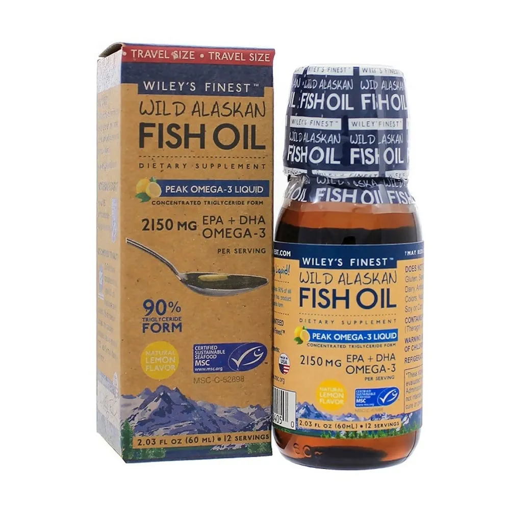 Wiley's Finest Wild Alaskan Fish Oil Peak Omega-3 Liquid